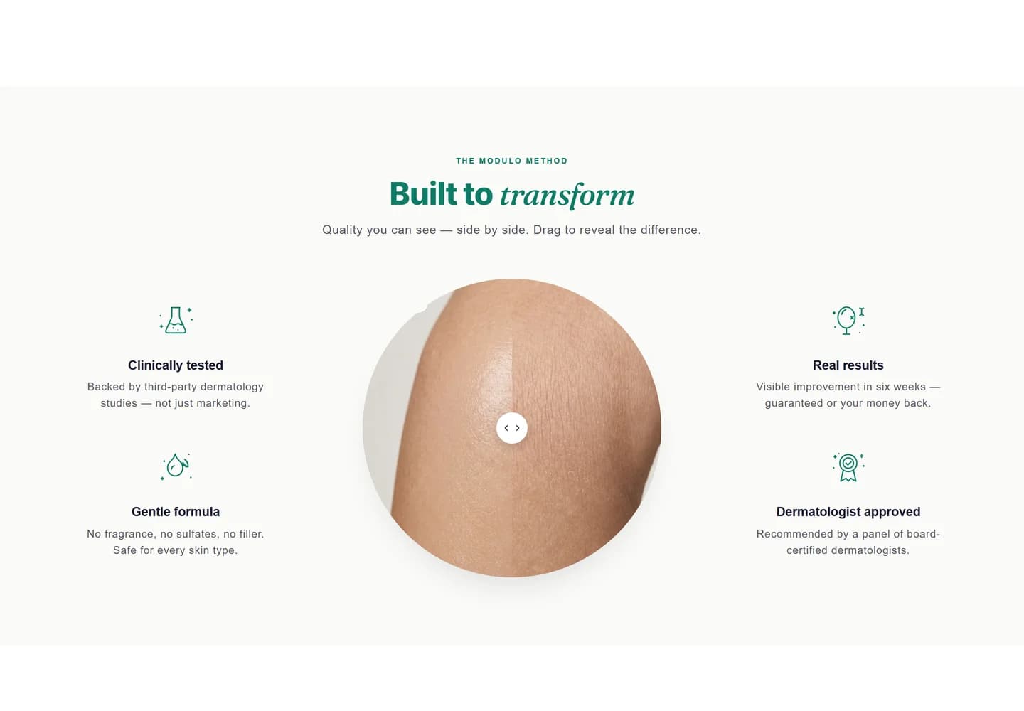 Features compare section preview