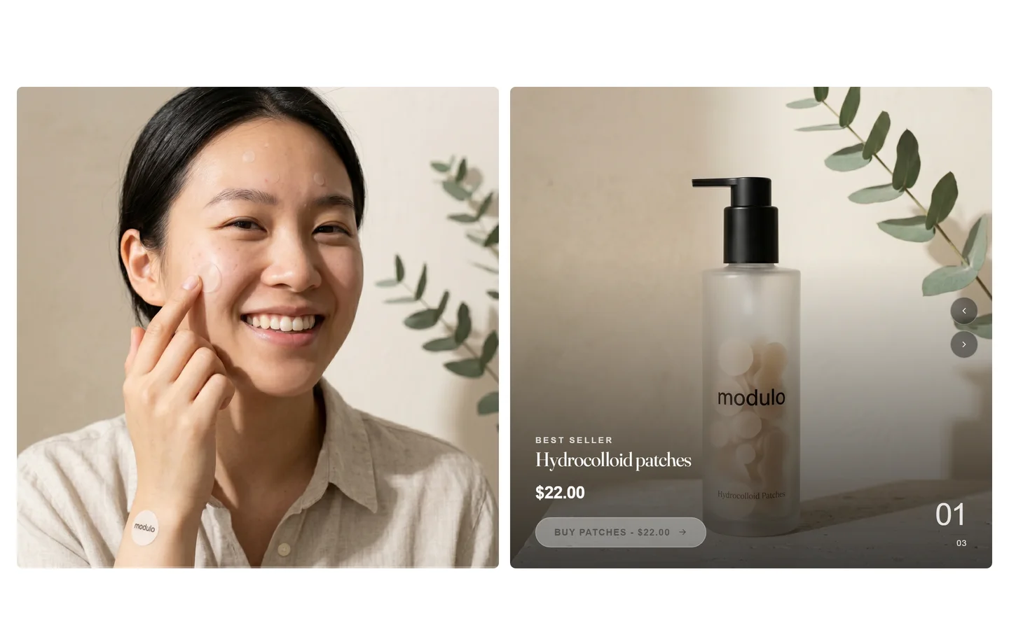 Product carousel section preview