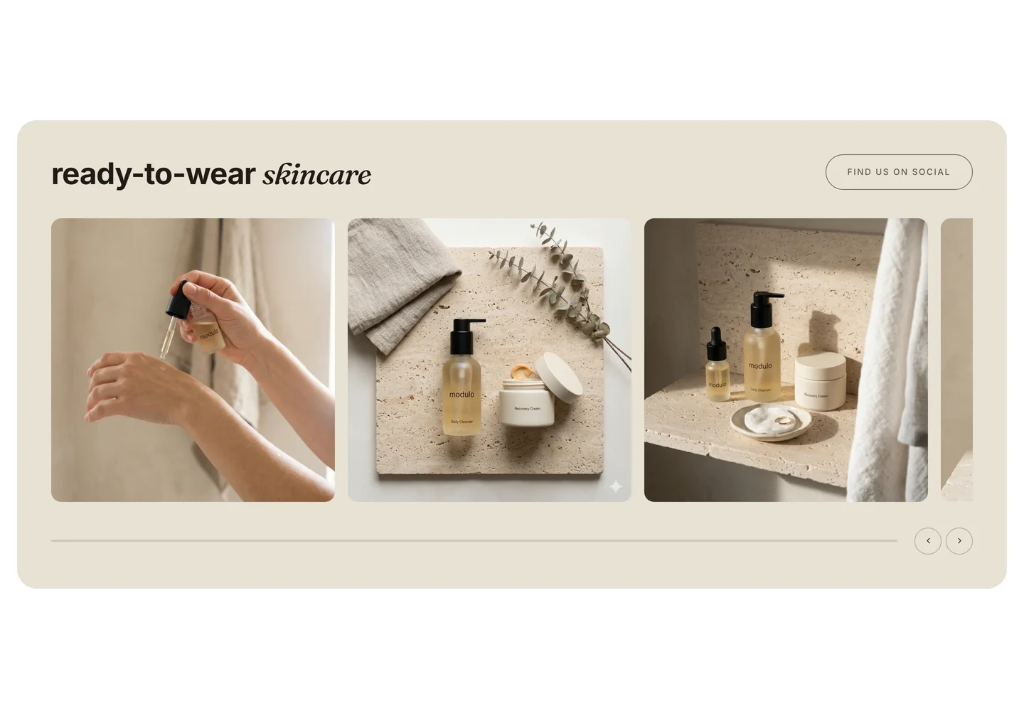 Social gallery section for Shopify